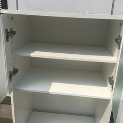 JM19666S)食器棚/レンジ台 ニトリ 幅：約60cm 高さ：約118cm 奥行：約40cm 中古品【取りに来られる方限定】の画像