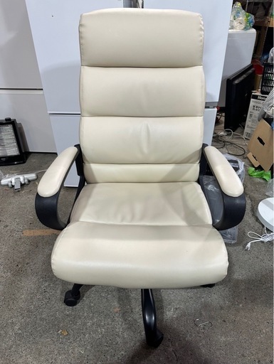 C2604 ニトリ オフィスチェア ホワイト 美品