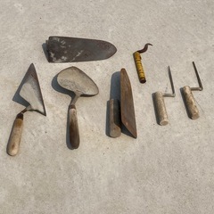 古い左官用品７点セットの画像