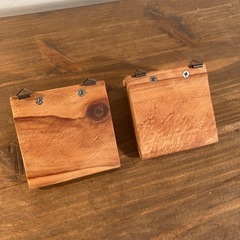 古材壁掛けシェルフ 7㎝　2棚セット　男前インテリア　ハンドメイド　賃貸okの画像