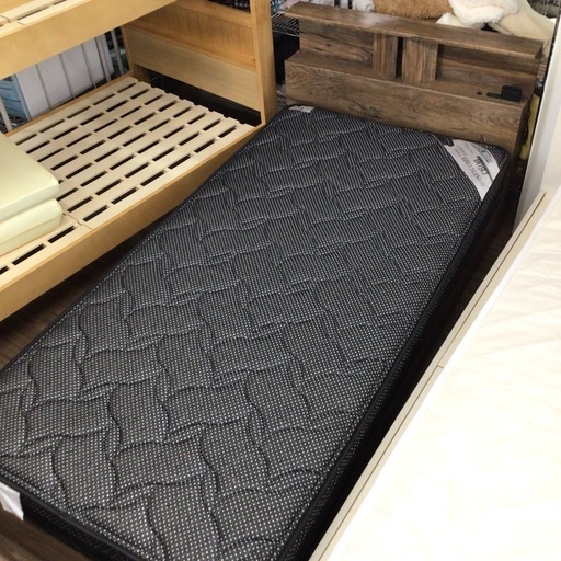 シングルベッド マットレス＋ベッドフレームセット ブラウン 収納引き出し付き F10M7