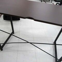 ニトリ デスク ザッキー 幅95cm ダークブラウン ワークデスク パソコンデスク PCデスク 机 家具 NITORI 苫小牧西店の画像