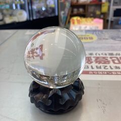 水晶玉　台座付き
