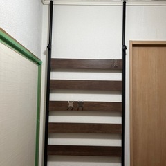 突っ張り棚 60センチ ウォールシェルフ 