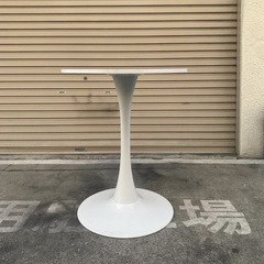 A414◆大理石調 ラウンドテーブル チューリップテーブル 600φの画像