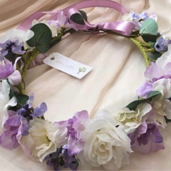 花かんむり　花冠　ウェディング　結婚式