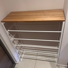 シューズラック 白