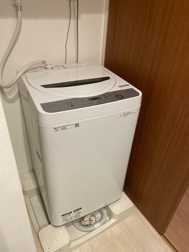 シャープ（SHARP）縦型洗濯機ホワイト4.5kg
