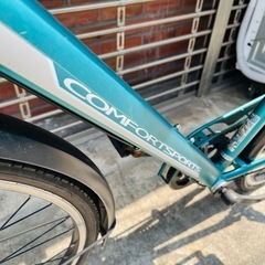 《売約済》【池上店】【～4/14限定SALE！店内全品20%お値引き！】  自転車　クロスバイク　マウンテンバイク　チャリ　サイクル　comfort sport コーナン　ライト　ギア　変速　付き　2021年購入品の画像
