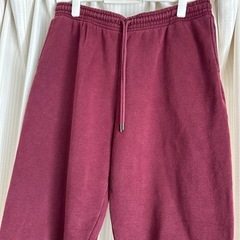 古着　ユニクロ　スエットパンツ　ワインレッド　XLの画像