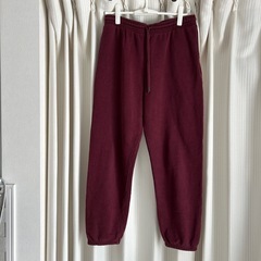 古着　ユニクロ　スエットパンツ　ワインレッド　XL