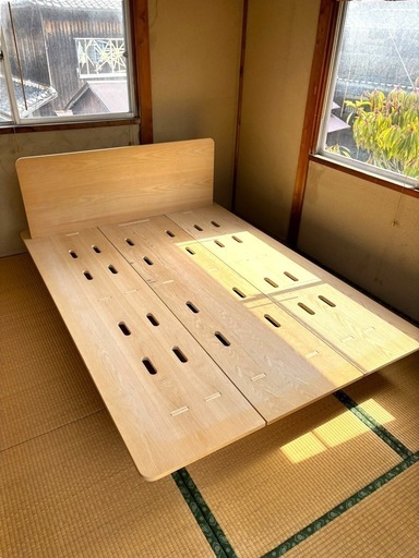 koala コアラ ベッドフレーム ダブル 組み立て簡単