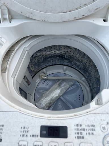 SHARP シャープ 全自動洗濯機 5.5kg 高濃度洗浄 時短コース コンパクトサイズ ES-GE5D-W