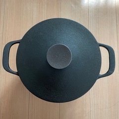 IKEA VARDAGEN ヴァルダーゲン 鍋 ふた付き、鋳物ホ...