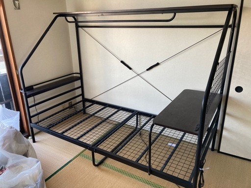 大商産業 kbt-050 デスク付き シングルベッド