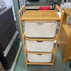 【リサイクルサービス八光】幅44㎝　ニトリ　バンブーシェルフ　フ...