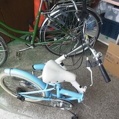 折りたたみ自転車　TRAILER　トレイラー　BGC-N10　スカイブルー　20インチ　6段切替の画像