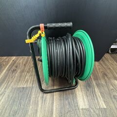 【中古】日動 KS-EK34 ドラムリール 30m アース付　ブレーカー付の画像