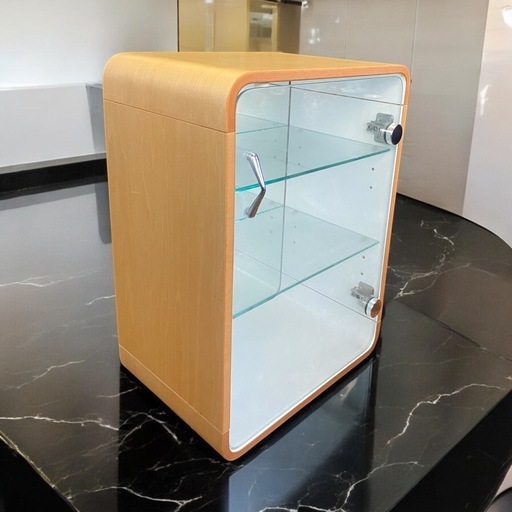 しまぁ★コレクションケース　3段　背面ミラー★しまぁ コレクションケース 3段 コレクション 背面ミラー 25×36.5×51.5cm しまぁ☆