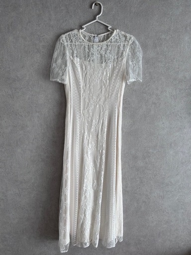 LAGUNAMOON レースマキシワンピース ホワイト