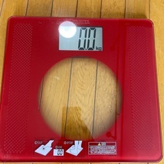 タニタHD-381 レッド 体重計 最大150kg