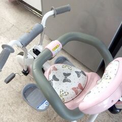 ides 三輪車① ディズニー トライクピュア ミニー 舵取り棒付き 安心ガード付き ides ピンク×ホワイト 札幌市北区屯田の画像