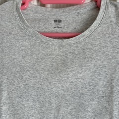 古着　ユニクロ　半袖　グレー　Lの画像