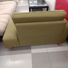 ★ジモティ割あり★  ソファー 緑 H59×D78×W110 クリーニング済み TC2922の画像