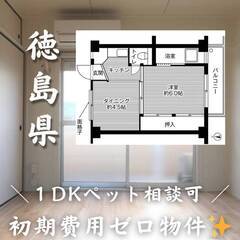 徳島県徳島市　初期費用ゼロ　家賃27000円　生活保護可
