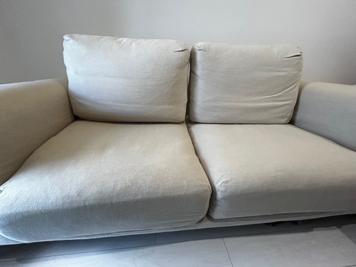 【無印ソファ】2シートフェザーポケットコイル