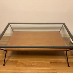 メリオル コーヒーテーブル M ブラックxブラウンの画像
