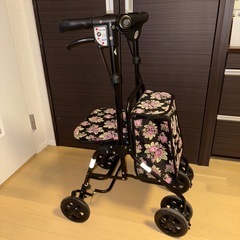 島製作所 スカイウォーカーS  花柄刺繍 押し車