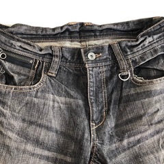 HIDEAWAYS NICOLOSハイダウェイ ニコル メンズ  46サイズ ブラック ジーンズ 【ZW.029】の画像