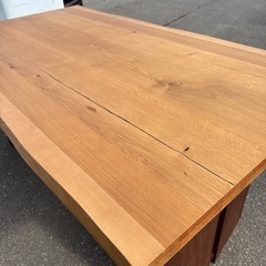 美品 タンスのゲン モダン ダイニングテーブル 天然木 一枚板 横幅160㎝の画像