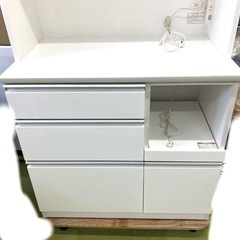 ニトリ レジューム 90QL-R 90TG-S 90cm幅食器棚 キッチンボード