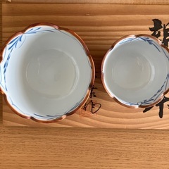 有田焼／親子鉢　岳葉作
の画像