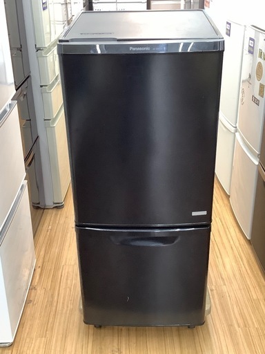 2ドア冷蔵庫 Panasonic NR-B14AW 2017年製138 L (表面に凹みキズ有) の