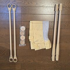 【GREEN LIFE（グリーンライフ）ママにやさしい高さ60cm ベビーフェンスSサイズ】設置可能幅 約60cm〜90cm/ベージュ/子供用品/ベビー用品/赤ちゃん/ベビーベッド/家具/キッズ用品の画像