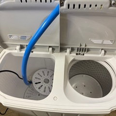 ポータブル2槽式洗濯機　2023年製 楽天市場】小型コンパクトミニ洗濯機 ツインホワイト2槽式なので