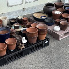 お好きなものを選んでお帰り下さいませ　植木鉢　ばら売り　中古品