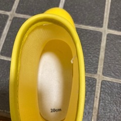 子ども　キッズ長靴　20センチ　黄色の画像