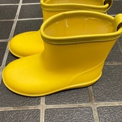 子ども　キッズ長靴　20センチ　黄色の画像