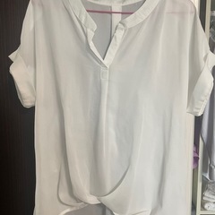 レディース白カットソーブラウスLサイズほぼ未使用美品3点セットの画像