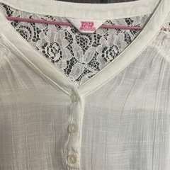 レディース白カットソーブラウスLサイズほぼ未使用美品3点セットの画像