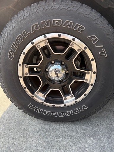 毎日¥1000値下げ！アルミホイール4本セット　6穴　 17インチジオランダーAT 265 70 17　ランクルプラドFJクルーザーハイラックスetc