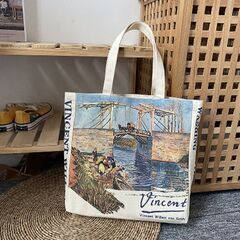 バッグ 鞄 ゴッホ キャンバス トートバッグ 芸術 プリント ア...