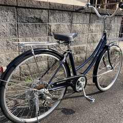 【26インチ自転車】美品❗️外装6段変速、LEDオートライト付❗️BAA認定車　若林自転車　浜大津店　SALE中❗️の画像