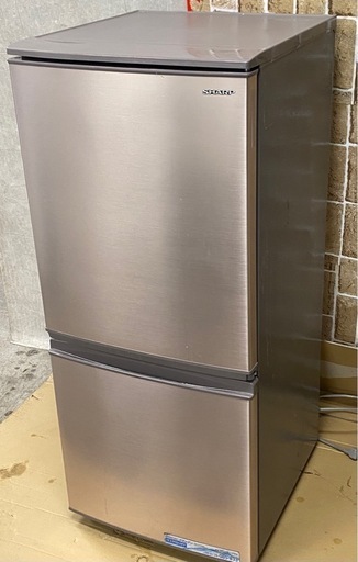 ☆【シャープ】2ドア冷蔵庫 2019年製 137L ［SJ-D14E-N］【3ヶ月保証付