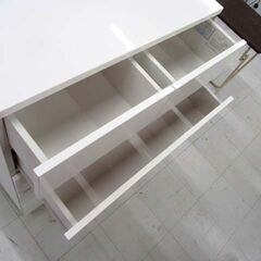 ニトリ ハイチェスト フォウ 5段 幅80×奥行42.5×高さ107.5cm ホワイト 白 整理タンス 箪笥 衣類収納 収納家具 NITORI 苫小牧西店 の画像