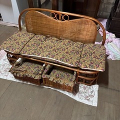 ⭐︎人気⭐︎籐家具　ラタン　ソファの画像